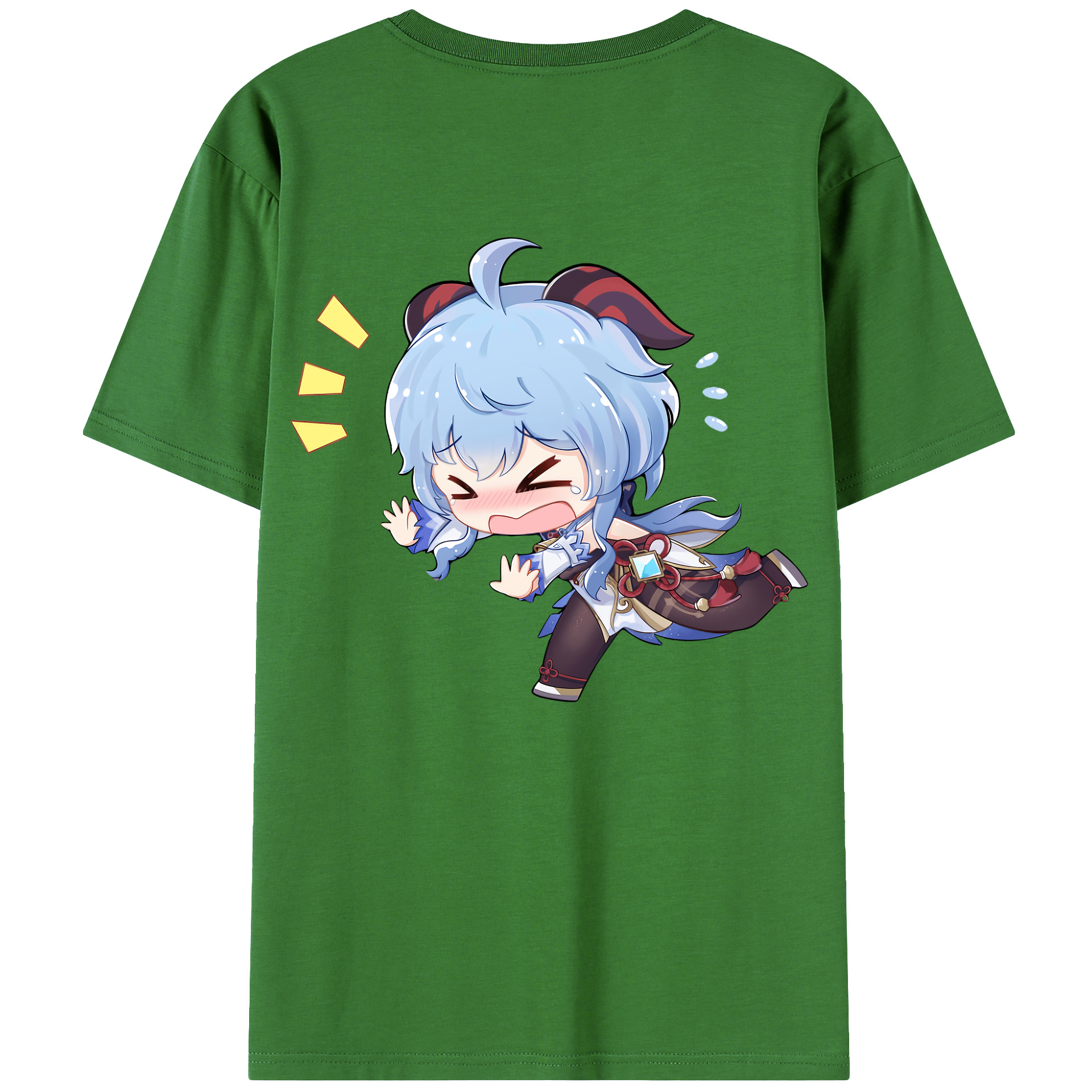 げんし神 甘雨 かんう genshin Ganyu レディース半袖Tシャツ(バックプリント)